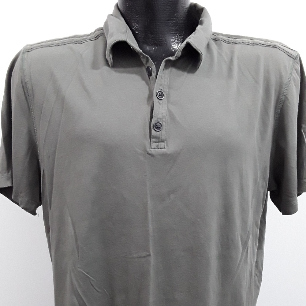 Banana Republic men green polo short sleeve Cotton size L